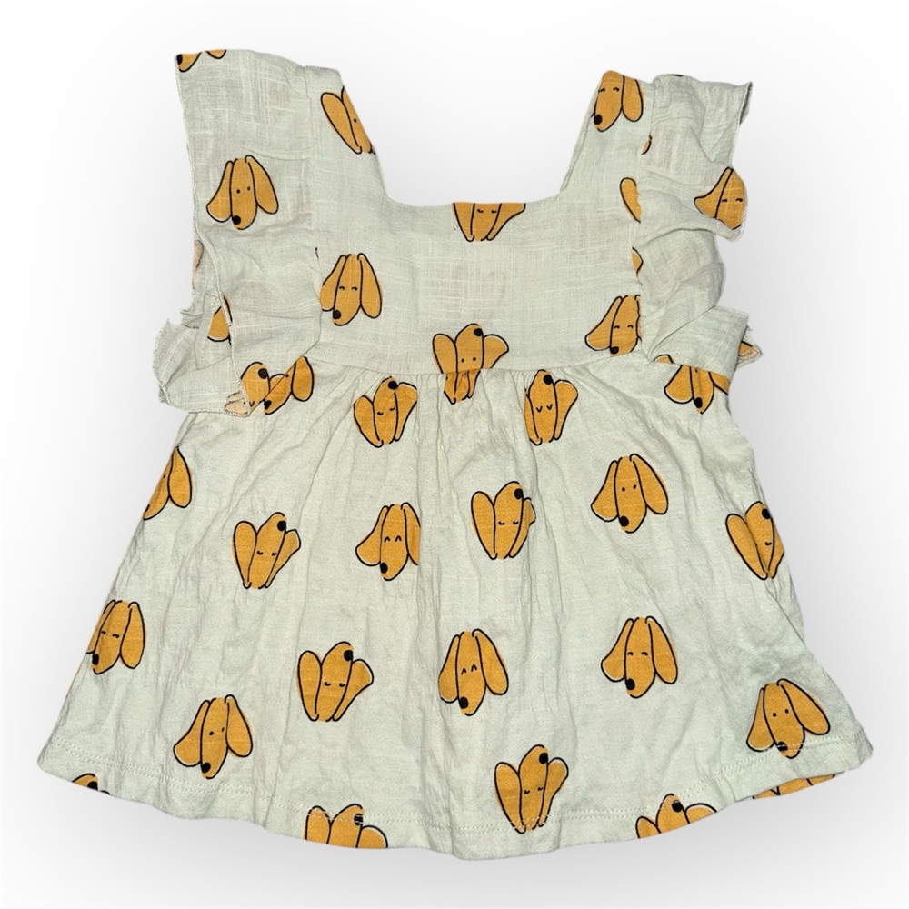 Zara Puppies Flutter Sleeve Top